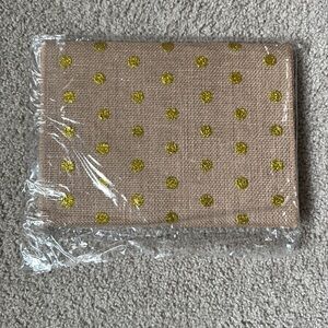 NWT Gold Polka Dot Table Runner